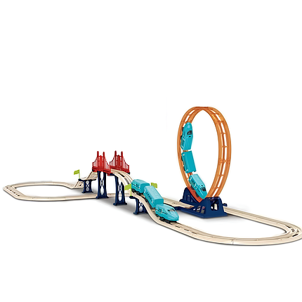 Залізниця з міським поїздом на батарейках CJ-4000543, фото 1