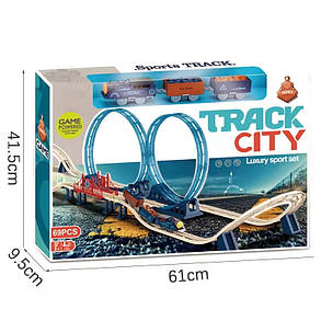 Залізниця з ретро поїздом типу на акумуляторі для хлопчиків CJ-4000549, фото 3