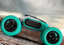 Машинка на радіокеруванні трюкова трансформер з гумовими колесами, зелена, фото 5