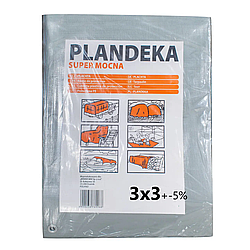 Тент 160 г/м2 3мх3м тарпауліновий "PLANDEKA" від снігу