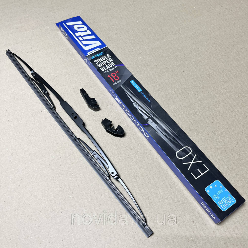 Щітка склоочисника каркасна VITOL EXO 18" (450 мм) (VK-18450), фото 1