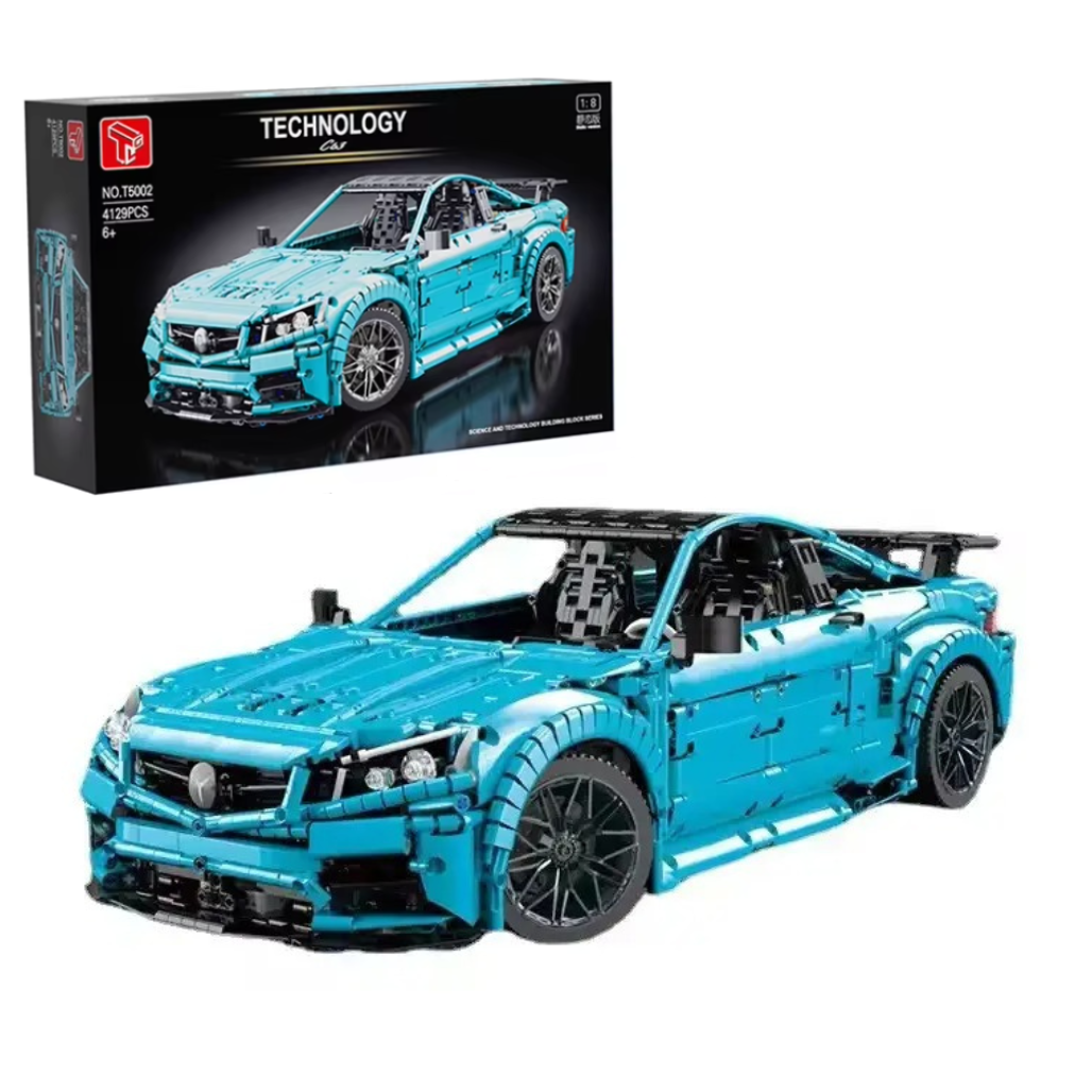 Конструктор Спортивна машина “Mercedes-Benz AMG C63” на 4129 деталей, блакитна