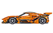 Конструктор спортивний автомобіль на 1397 деталей, помаранчевий, фото 5