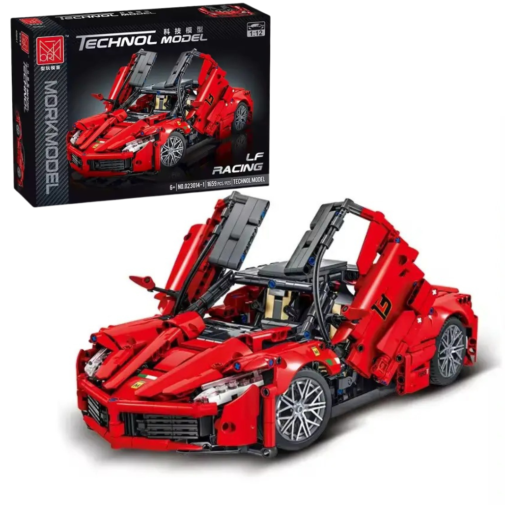 Конструктор спортивний автомобіль Ferrari на 1659 деталей, червоний
