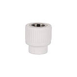 Муфта PPR Blue Ocean "Білий" 20х1/2" ВР, фото 3