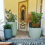 Бетонний вазон серія "Алассіо" (Д35-64 см) для квітів та дерев, для вулиці, саду, дачі та тераси, фото 5