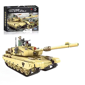 Конструктор дитячий.Танк ігровий конструктор військовий на 1340 деталей колір хакі XB-06021, фото 1