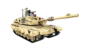 Конструктор дитячий.Танк ігровий конструктор військовий на 1340 деталей колір хакі XB-06021, фото 2