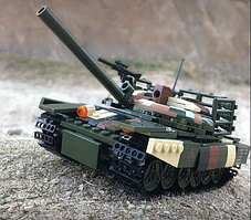 Конструктор дитячий Танк "ЗСУ" військовий ігровий із захисною решіткою на вежі на 422 деталі, фото 3