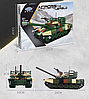 Конструктор дитячий Танк "ЗСУ" військовий ігровий із захисною решіткою на вежі на 422 деталі, фото 8