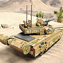 Конструктор дитячий ігровий Танк 99A військовий на 1309 деталей, хакі, фото 3