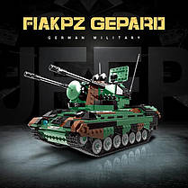 Конструктор дитячий танк Flakpz Gepard ігровий.Військова зенітна установка на 1352 деталей, фото 4