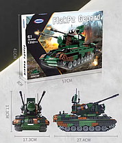 Конструктор дитячий танк Flakpz Gepard ігровий.Військова зенітна установка на 1352 деталей, фото 5