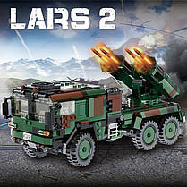 Конструктор дитячий Військова машина LARS 2 артилерійська установка на 986 деталей, фото 4