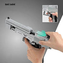 Конструктор ігровий дитячий Пістолет Desert Eagle 528 деталь сірий, фото 3