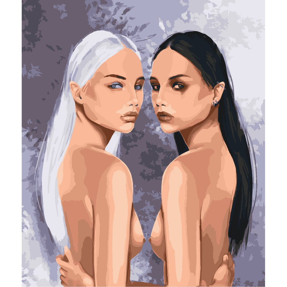 Картина за номерами Люди. Дівчата протилежності 40*50 см Art Craft 10121-AC, фото 1
