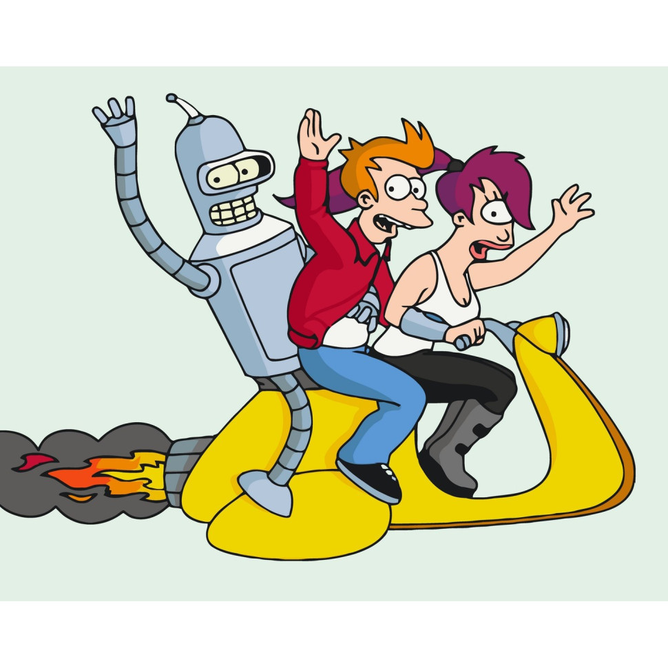 Картина за номерами Футурама. Герої кіно 40*50 см Art Craft 16088-AC, фото 1