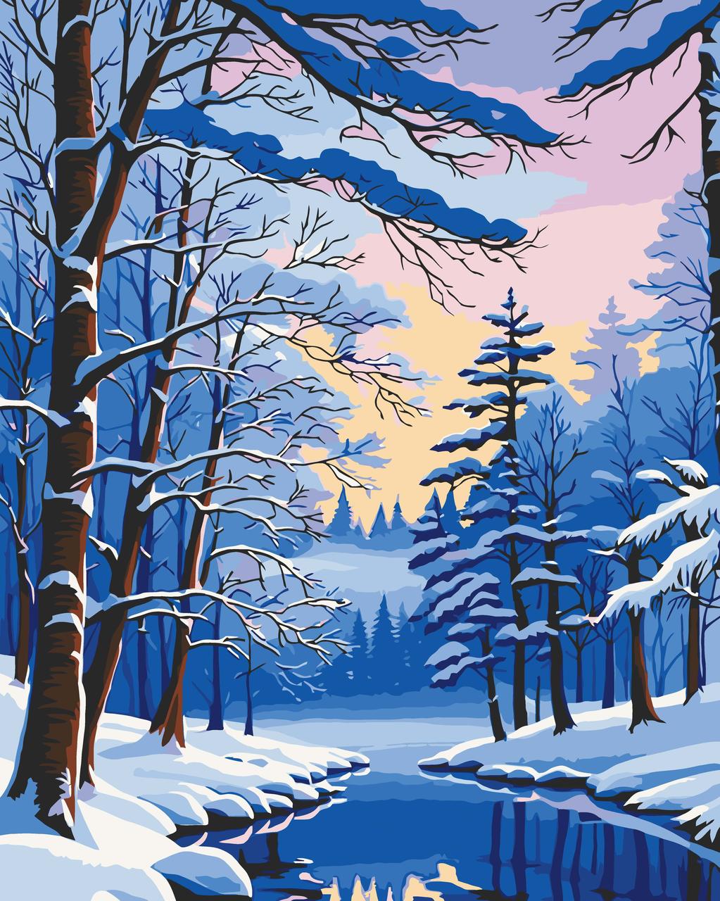 Картина за номерами Зимова тиша. Новорічна 40*50 см Art Craft 11048-AC, фото 1