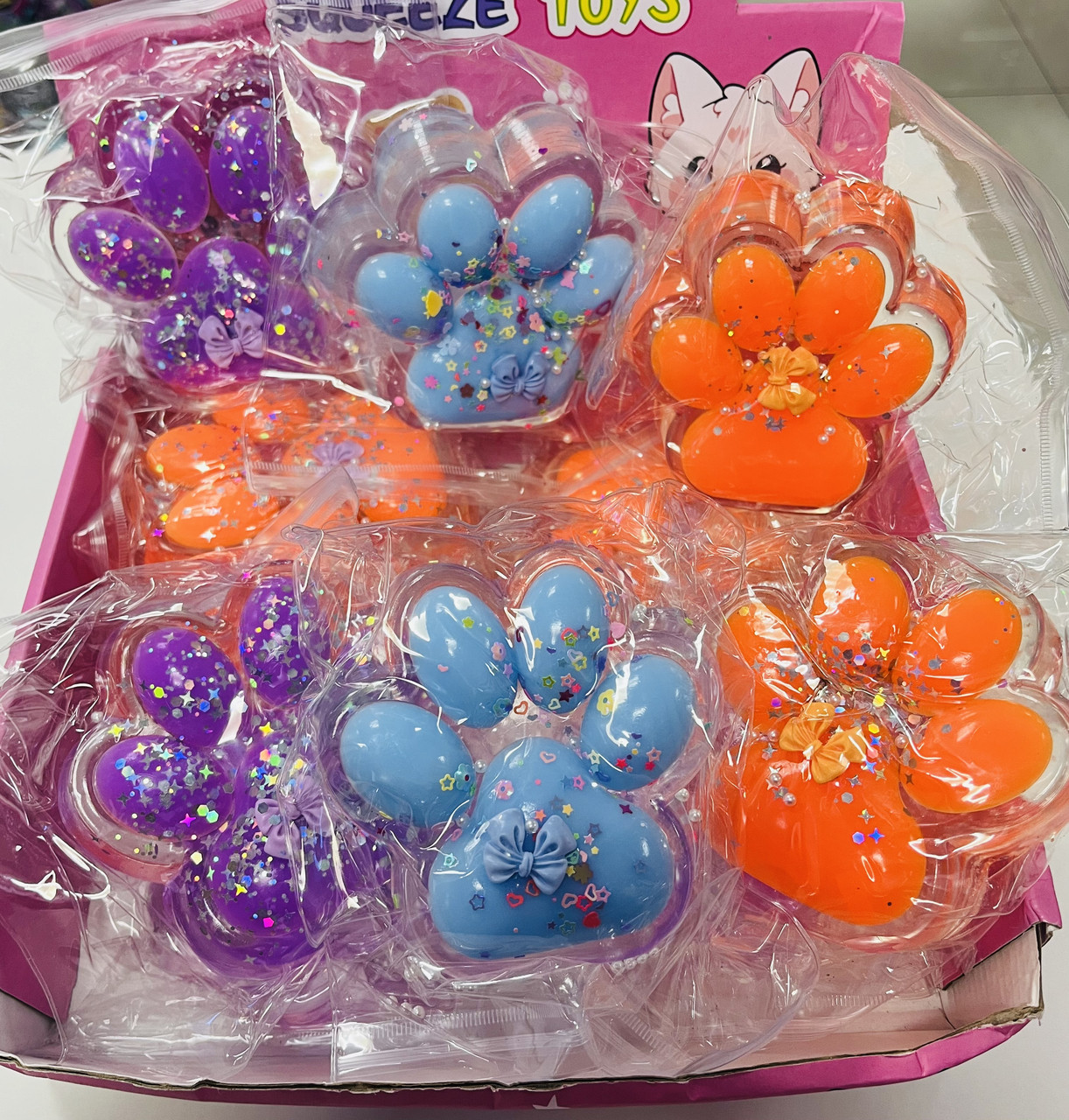 Велика Таба Лапка Squeeze м'яка іграшка антистрес сквіш лапки котика 12см, фото 1