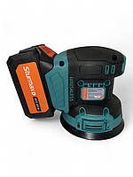 Sturmax OSM8120CR Ексцентрикова шліфмашина акумуляторна 20В комплект АКБ 4 АЧ + З/П сумісність з Makita, фото 3