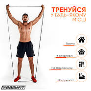 Гумова петля EasyFit 6-31 кг Чорна, фото 2