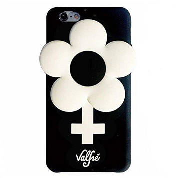 Силіконовий чохол для iPhone 6S/6 - Ромашка, Чорний