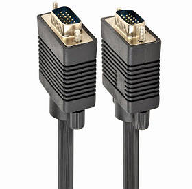 Кабель premium VGA, 3+ 9C HD15M, з 2-ма феритами, 20 м Cablexpert CC-PPVGA-20M-B - MegaLavka