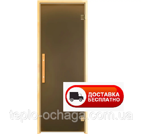 Двері в лазню та сауну Tesli Lux Magnetic Sateen 1900х700