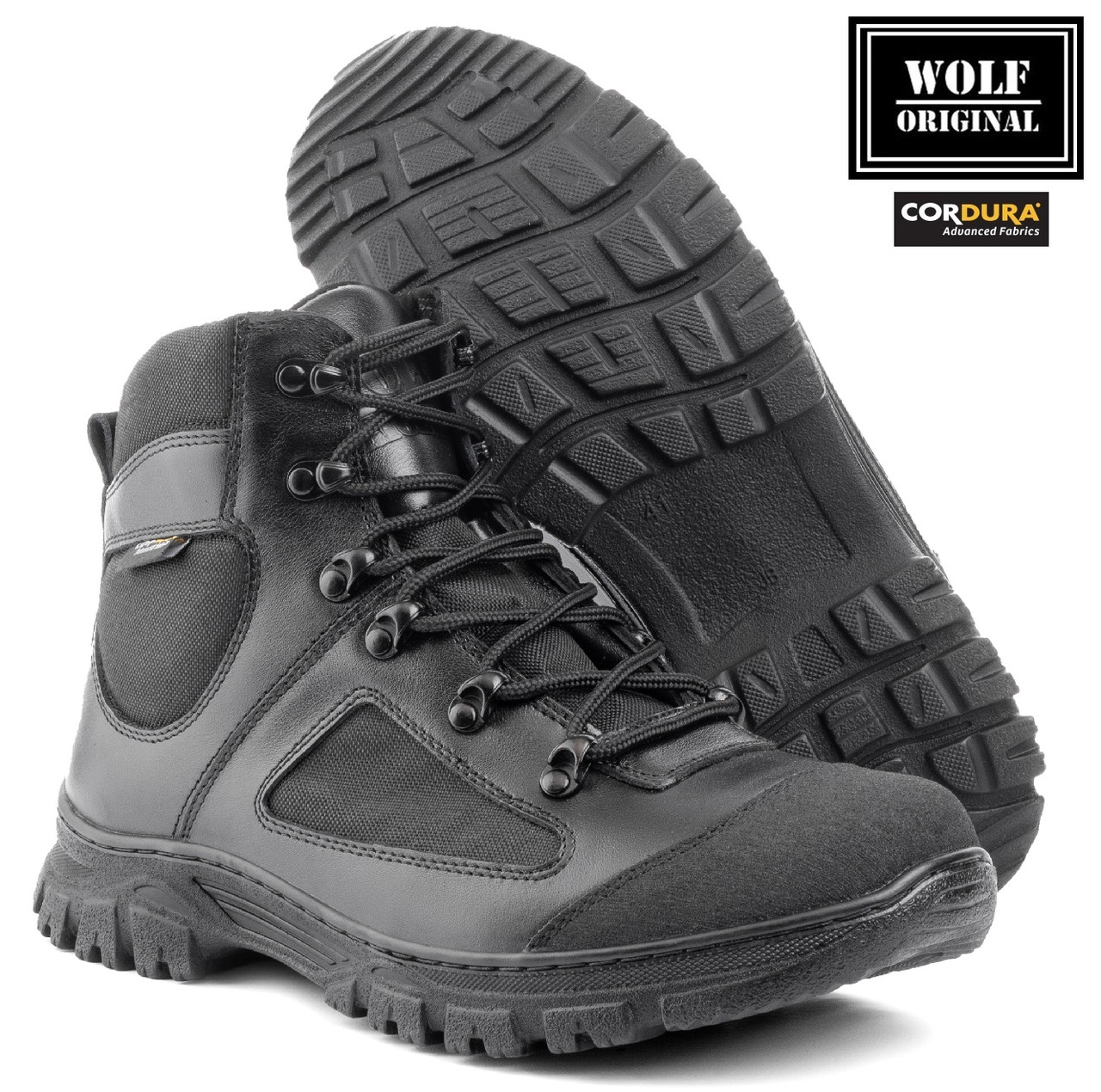 Зимові чоловічі шкіряні черевики "SML Boots", Тактичні чорні берці для армії, поліції, ЗСУ, МНС