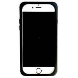 Силіконовий чохол для iPhone SE 2022 / SE 2020 / 8/ 7 - Ромашка, Чорний, фото 4