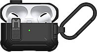 Протиударний чохол Aulumu A19 Lock для Apple AirPods Pro 2 (2023/2022/2019) у чорному кольорі, фото 2