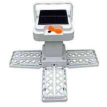 Портативний складаний кемпінговий акумуляторний ліхтар на сонячній батареї із зарядкою USB 72 LED UKC 2030/ 8063, фото 5