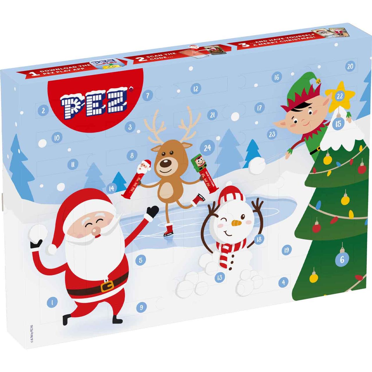 Адвент календар з дозатором та цукерками PEZ Adventskalender 202г