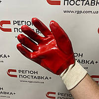 Рукавички МБС з червоним покриттям еластичний манжет SEVEN 69217 "б" р.10