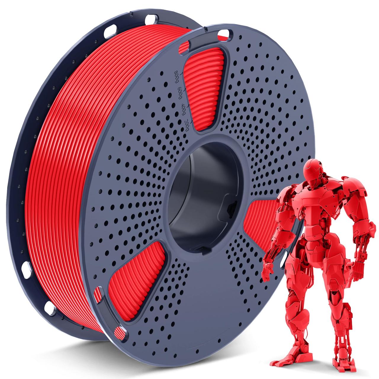 Пластик филамент SUNLU PLA Red, 1.75mm, 1kg, Красный