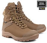 Тактичні демісезонні берці Койот нубук "BNM", армійські бежеві черевики з нубуку для ЗСУ, фото 3