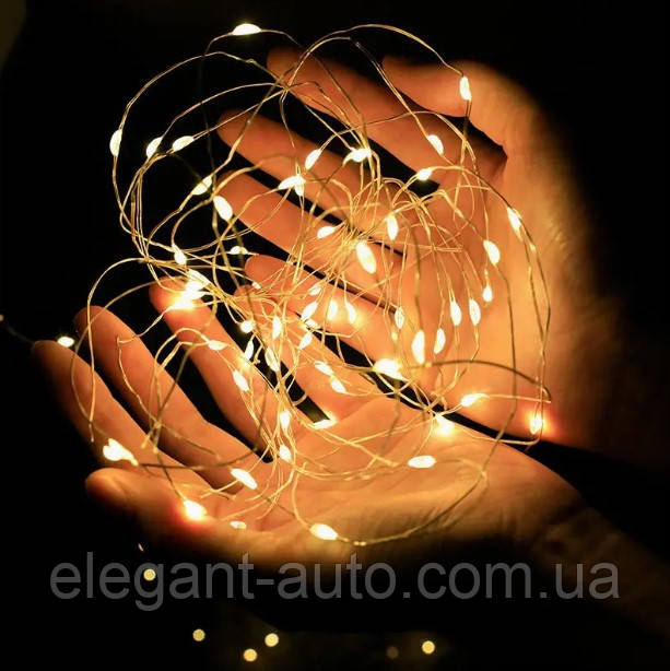 Гірлянда Дріт 5м MT0370, жовтий 2*AA