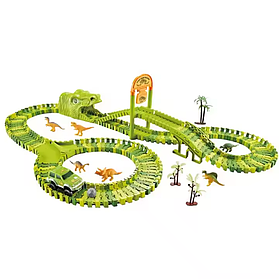 Дитячий автотрек із динозаврами Dinosaur Track Toys 168+29 деталей