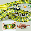 Дитячий автотрек з динозаврами Dinosaur Track Toys 320+54 деталі та 2 машинками, фото 8