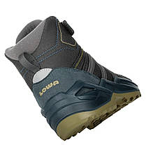 Черевики для туризму дитячі LOWA Maddox Warm GTX MID Jr 651781 6910 petrol/mustard, фото 5