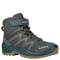 Черевики для туризму дитячі LOWA Maddox Warm GTX MID Jr 651781 6910 petrol/mustard, фото 4