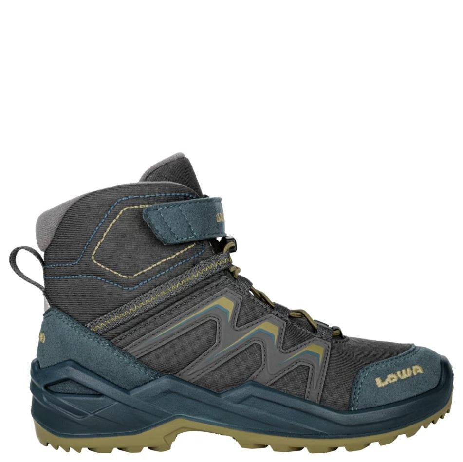 Черевики для туризму дитячі LOWA Maddox Warm GTX MID Jr 651781 6910 petrol/mustard