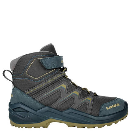 Черевики для туризму дитячі LOWA Maddox Warm GTX MID Jr 651781 6910 petrol/mustard, фото 1