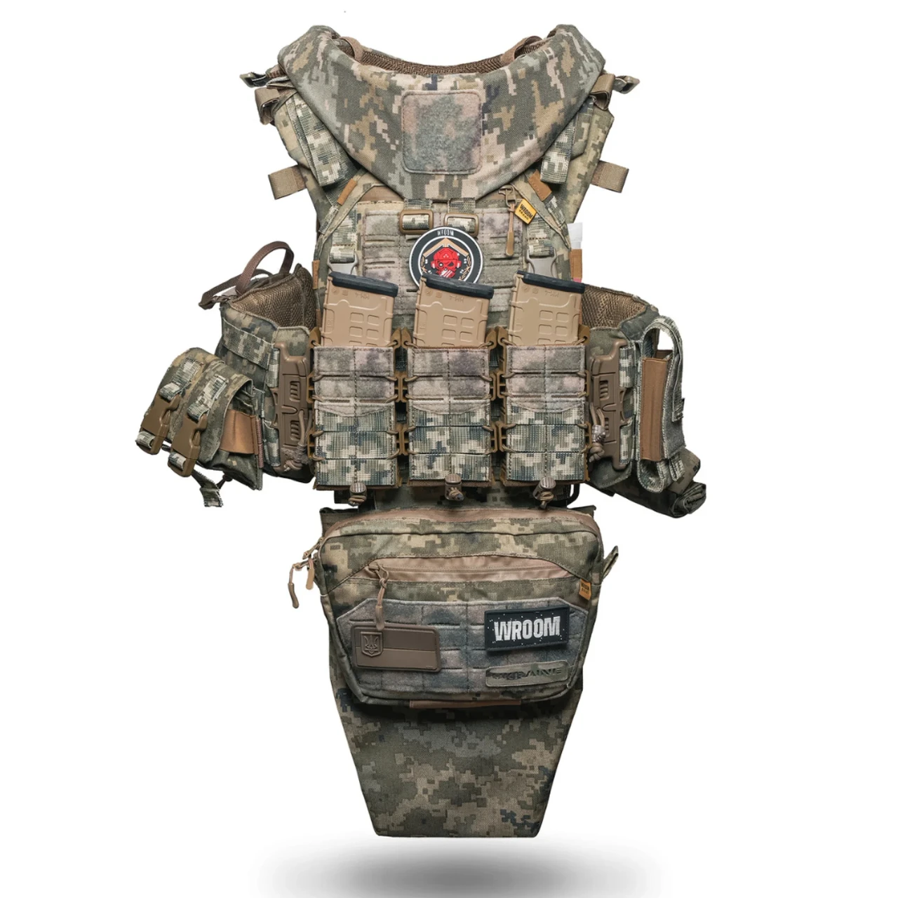 Бронежилет 6 класу "Ghost Gen4 V4+" з балістичним захистом 2 класу, системою швидкого скидання + 9 підсумків
