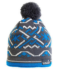 Шапка в'язана Norfin NORWAY MAN (акрил, PL/сірий, блакитний, білий) р.L