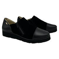 Туфлі жіночі із замшевої шкіри чорні “Style Shoes” 37 розмір, фото 3