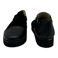 Туфлі жіночі із замшевої шкіри чорні “Style Shoes” 37 розмір, фото 2