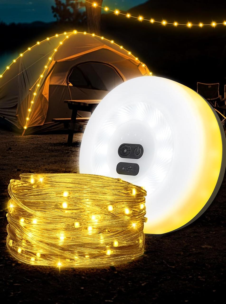 Світлодіодна гірлянда для приміщень та зовнішніх атмосферостійких портативних абельних альпійських хмар на відкритому повітрі, фото 1