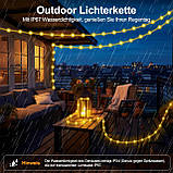 Світлодіодна гірлянда для приміщень та зовнішніх атмосферостійких портативних абельних альпійських хмар на відкритому повітрі, фото 3