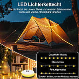 Світлодіодна гірлянда для приміщень та зовнішніх атмосферостійких портативних абельних альпійських хмар на відкритому повітрі, фото 4